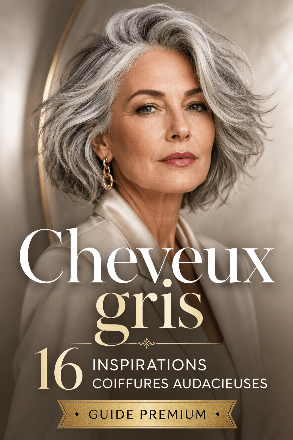 cheveux gris coiffures audacieuses