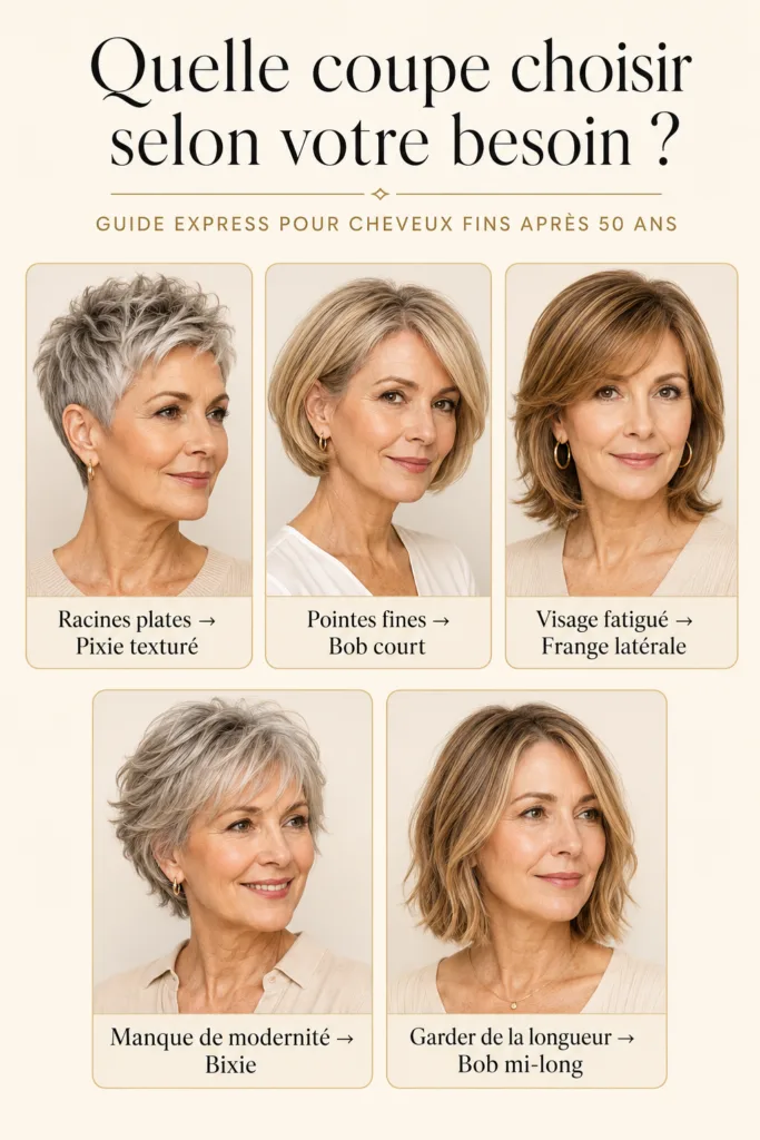 Diagnostic express cheveux fins après 50 ans