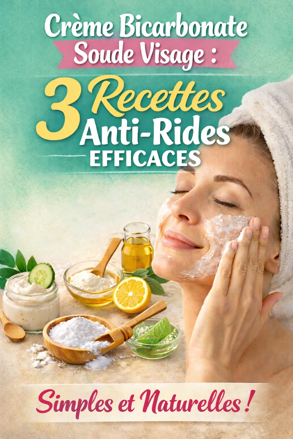 crème bicarbonate soude visage